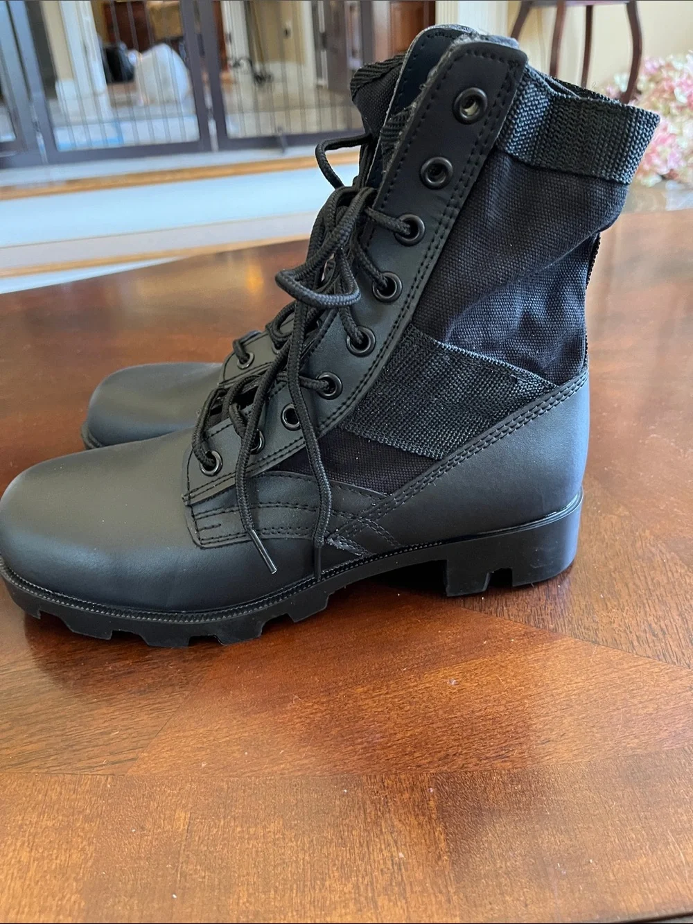 Black Tactical Lace-Up Boots for Men, Rothco